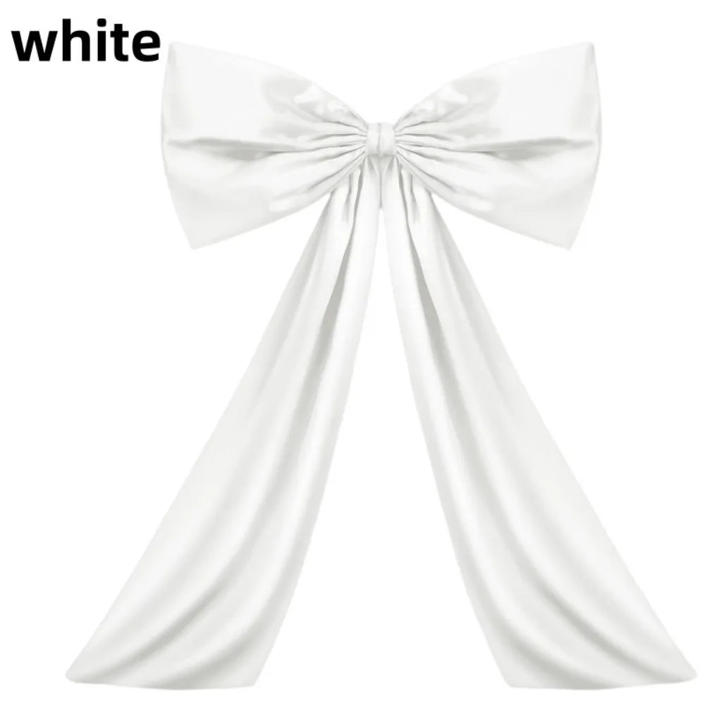 décoration murale noël ruban satin noir rose clair adhésif festif classique chambre