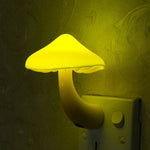 veilleuse champignon led blanc jaune orange vert changeante sensor control deco chambre bébé atmosphère
