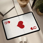 tapis blanc noir moderne as piques antidérapant polyester PVC intérieur extérieur salon chambre
