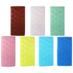 panneaux muraux décoratifs autocollants motif capitonné moderne marron blanc vert rose jaune bleu ciel
