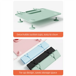 tapis d'activité bébé silicone anti dérapant ventouses jouets compartiments moderne minimaliste
