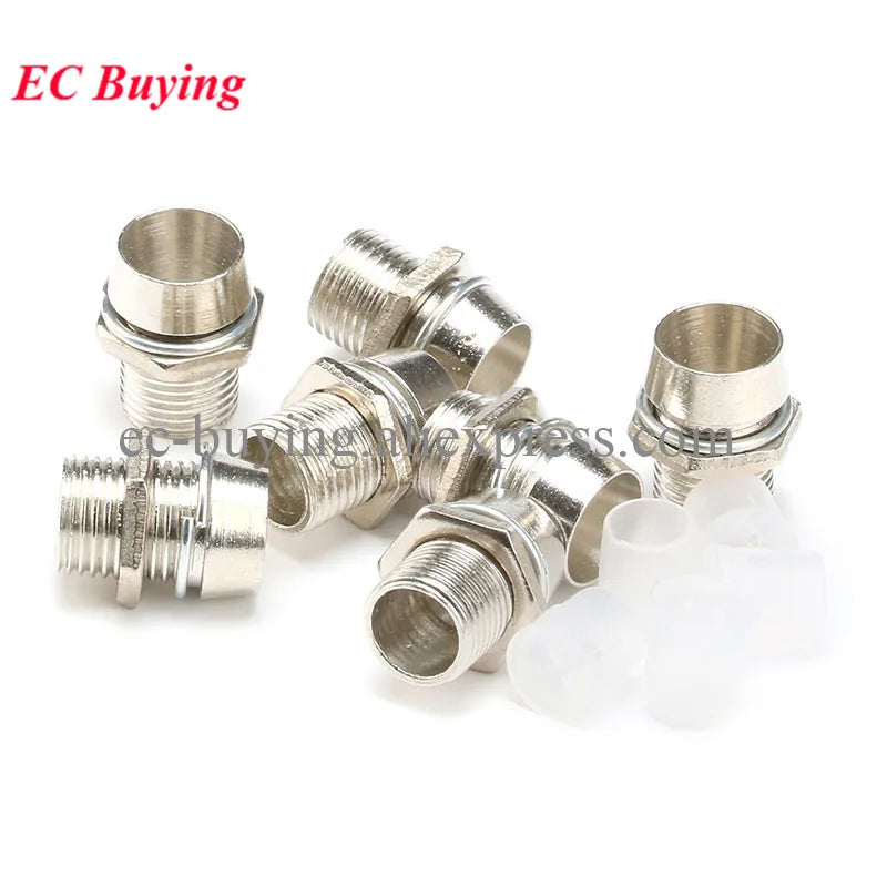 connecteurs led argentés bleus industriels vis couvercle protection 3mm 5mm sets montages bricolage
