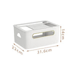 boîte rangement routeur décodeur tv gestion câbles organisateur moderne vert beige épuré