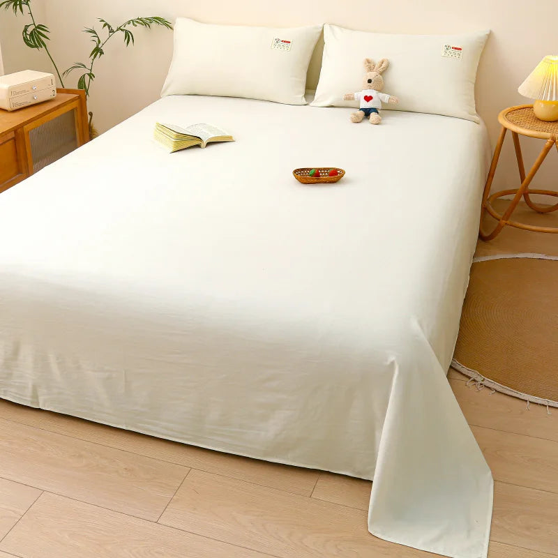 drap plat uni polyester blanc gris beige jaune moderne sans motif opacité lit oreillers