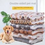 tapis lit doux chat petit chien couverture peluche animaux compagnie confort maison