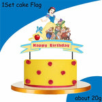vaisselle jetable blanche neige assiettes gobelets pailles guirlande décorations cupcakes fête anniversaire enfant