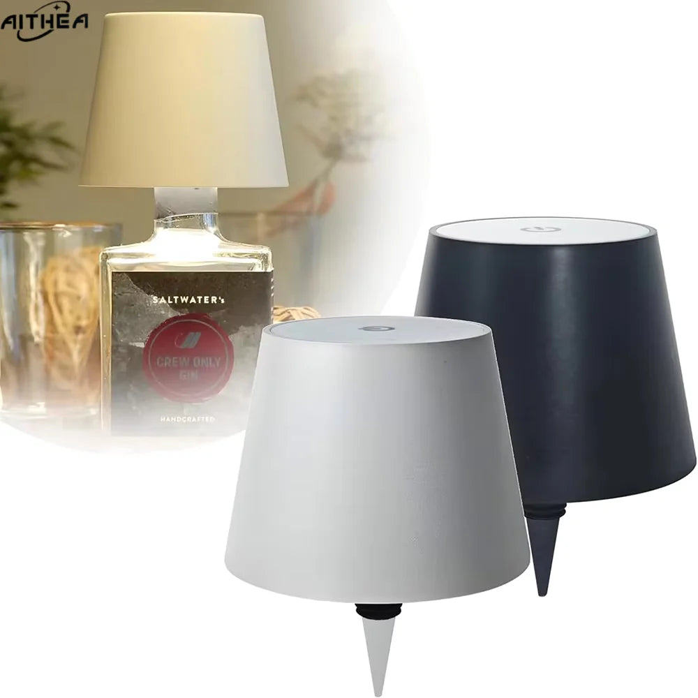 Lampe de chevet LED rechargeable motif léopard blanc en décoration moderne
