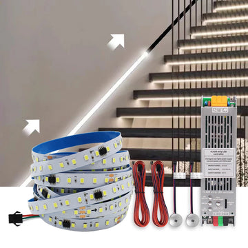 ruban led blanc 3000k 4000k 6000k moderne capteur pir controller effets lumineux 24v