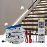 ruban led blanc 3000k 4000k 6000k 24v smd 120leds sensor pirlumière moderne 50000h