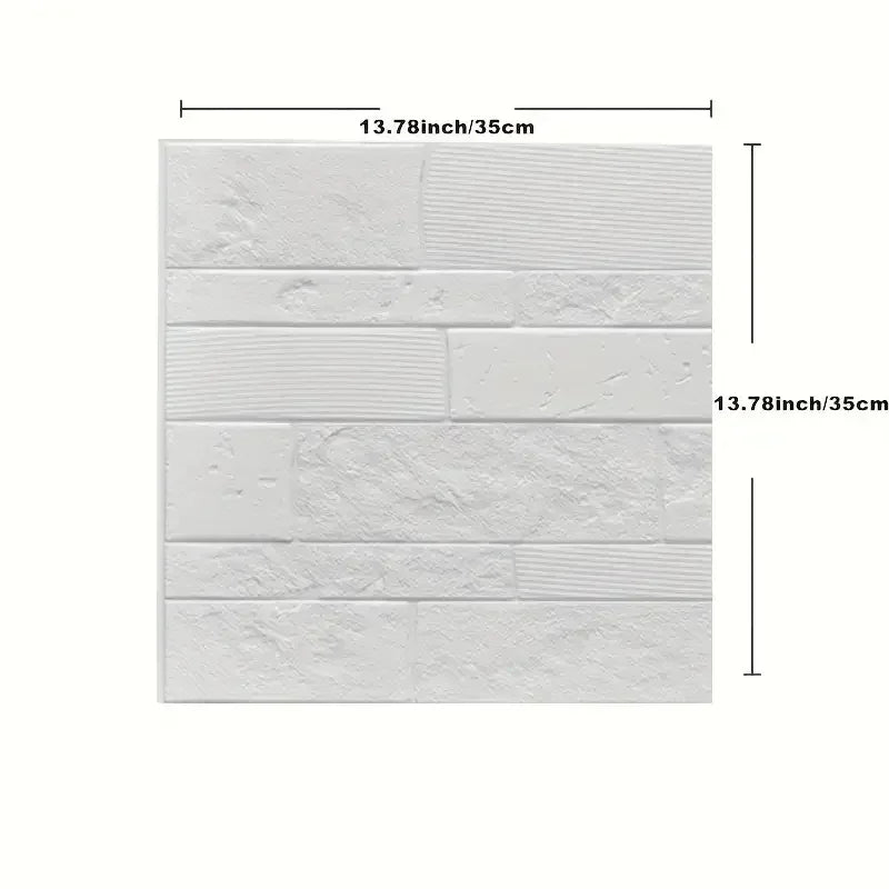 panneau decoratif mural brique blanc adhesif resistant eau moderne decoration intérieure