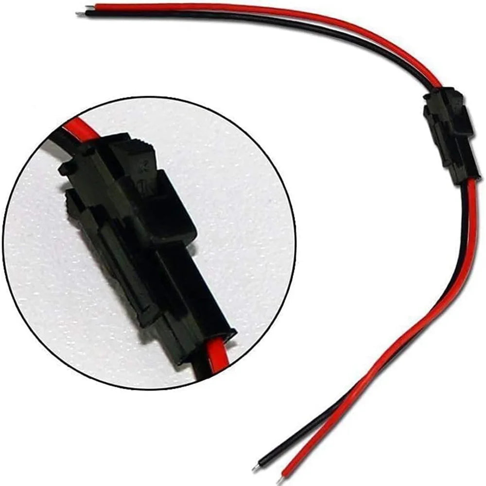 câbles électrique connecteurs mâle femelle 24v 2pin 3pin 4pin 5pin noir rouge vert
