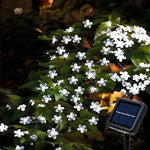 guirlande lumineuse solaire fleurs multicolore moderne extérieure décoration jardin mariage 18 led spikes moderne