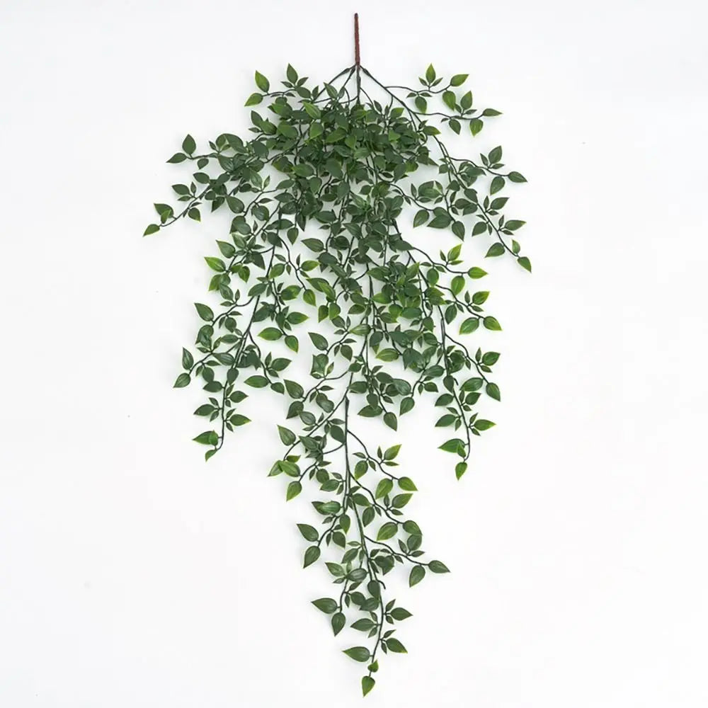 plantes artificielles suspendues arbre vert feuilles uniformes moderne decoration exterieure accrochée pot noir