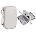 sac main portable toile gris noir rose bleu marine moderne USB câble chargeur carte