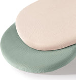 couvre lit bébé moderne 100 coton beige rose pâle vert pastel quatre saisons