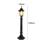 lampe sol led ip65 noir bronze texture métallique classique flux lumineux faible autonome