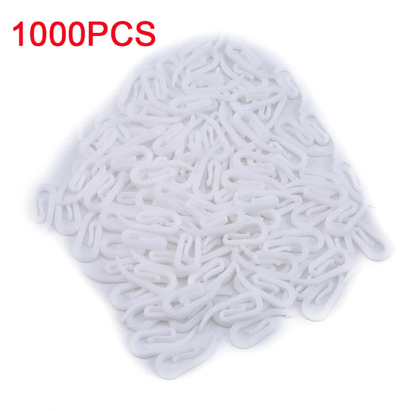 clips papier blancs simples accessoires organisation 100 pièces plastique pp qualité durable économiques