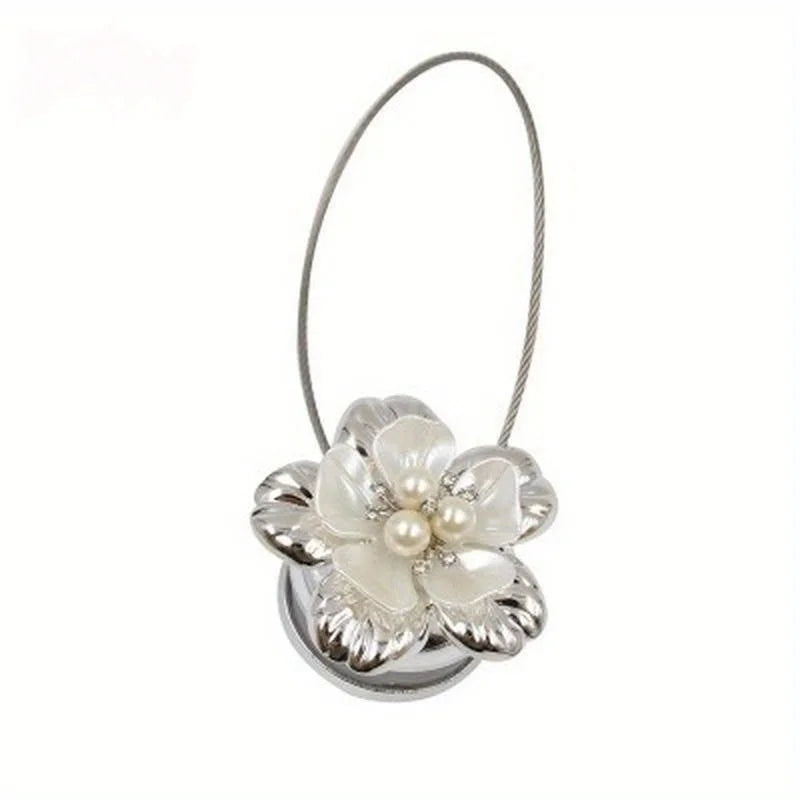 accessoire fenêtre rideau polonais doré blanc fleurs stylisées élégant tringle opacité