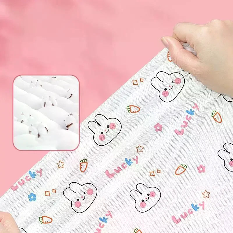draps jetables blancs motif personnages mignons nuages étoiles enfantins aéré voyage