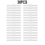 pinces rideau blancs modernes 30 pièces 82mm 13mm opaques verticales
