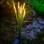 Lampes solaires LED vert jaune blanc jardin patio contemporain décoration vacancesextérieur moderne