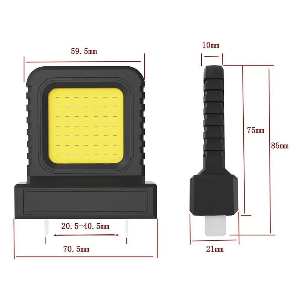 lampe travail led moderne robuste noir orange gris mat rechargeable batterie intégrée tringle fixations