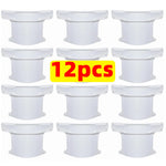 fixateurs draps ajustés clips anti dérapants plastique lisse minimaliste universel gris blanc cassé 12