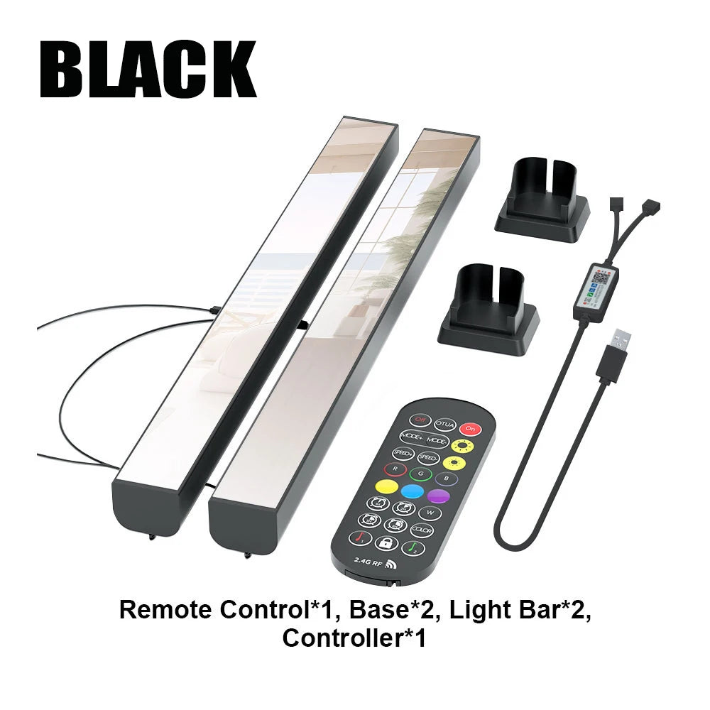 lampe led multicolore moderne rayures horizontales télécommande usb 5v 30cm