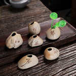 pot plantes céramique pierre texture naturelle gris beige artisanal rustique decoration maison