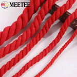 corde tressée rouge coton tissée plusieurs brins sac vêtement accessoire couture diy sac dos