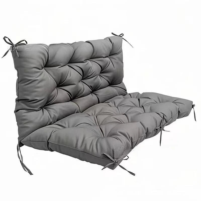 coussin balançoire bleu marine tufté confortable 150x50x12.7cm chaînes métalliques non amovible lavable main