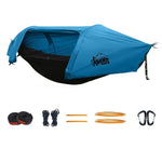 hamac camouflage imperméable moustiquaire sac rangement vert olive pratique sécurité camping adultes