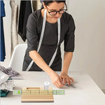 support couture bois rack outils bobines aiguilles règle artisanale multifonctionnelle pratique