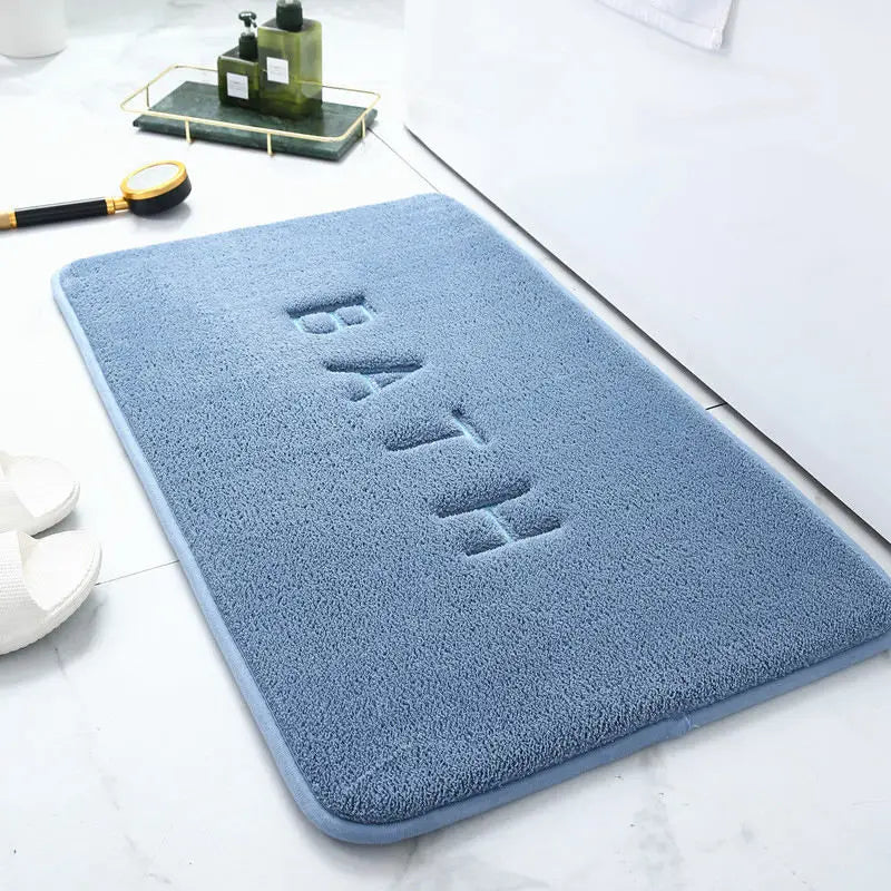tapis bain gris moderne duvet antimorphe bath serviettes salon chambre