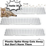 tapis dissuasif picots anti chat transparent orange gris protection plantes animaux utilitaireextérieurintérieur