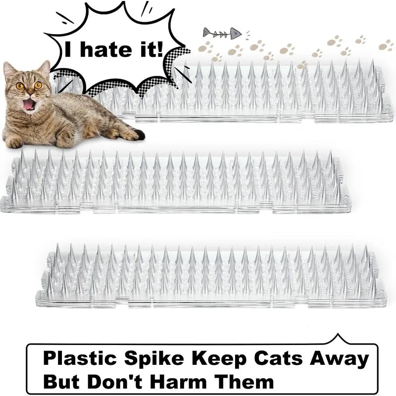 tapis dissuasif picots anti chat transparent orange gris protection plantes animaux utilitaireextérieurintérieur