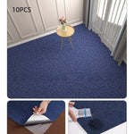 tapis autocollants 30x30cm gris marron carreaux géométriques moderne insonorisants intérieur chambre salon
