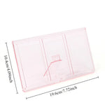 porte photos transparent moderne triple photos polaroid rose violet