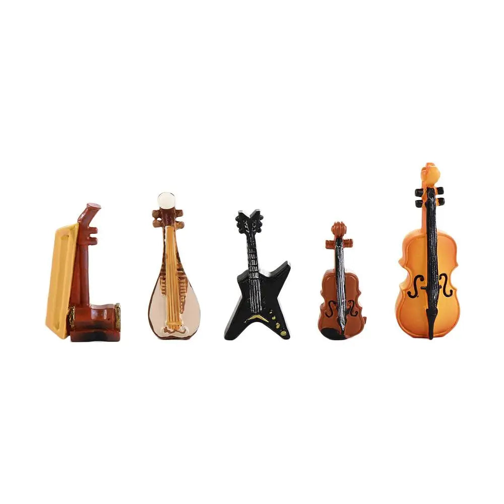 décoration miniature piano figurine résine marron orange noir réaliste texture relief opacité