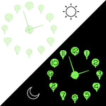 Horloge lumineuse ballon dans l'obscurité