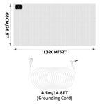 tapis sol antistatique conducteur adhésif câble prise moderne blanc grille taille