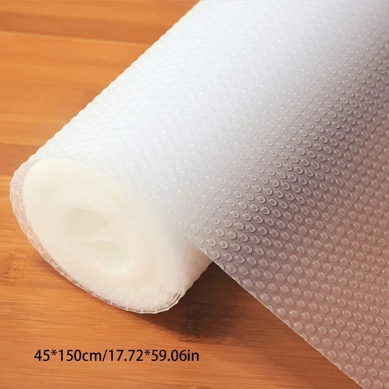 tapis protection blanc translucide perforé moderne adhésif imperméable antidérapant cuisine organisation étagère armoire table