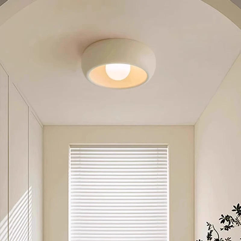 applique murale moderne blanc rond mat chambre salon couloir