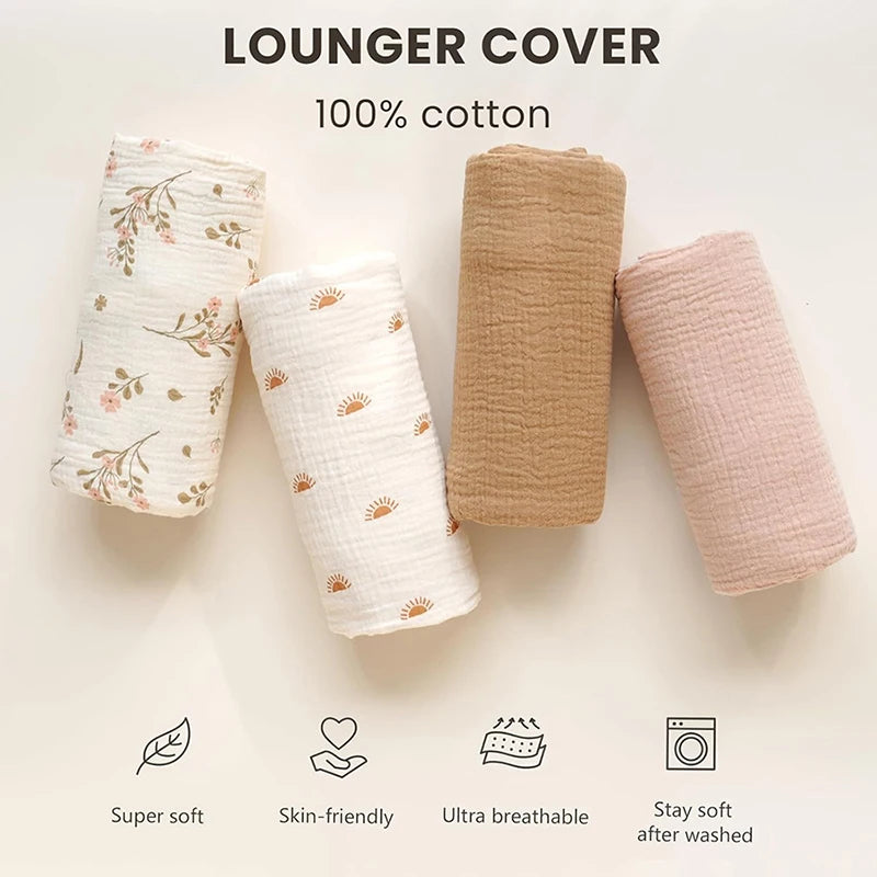 housse bébé coton douce floral moderne rose clair coussin tendre ans respirant