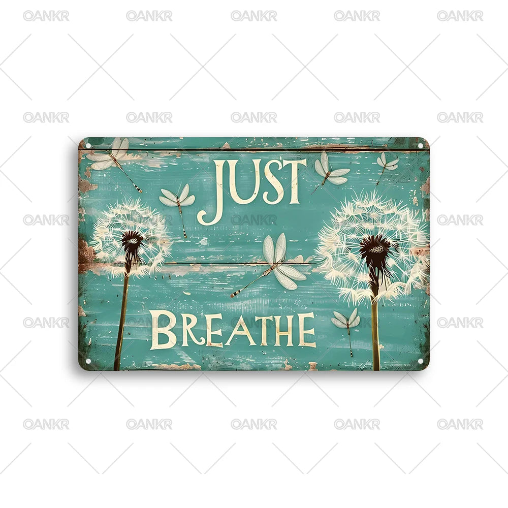 décoration murale vintage plaque métal fleurs papillons bois rétro nostalgieintérieur extérieur