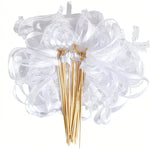 rubans texturés bouquets dentelle transparente couleurs violette rose blanc mariage festive