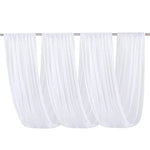 rideau transparent moderne blanc motifs floraux événements anniversaires fêtes mariage