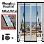 rideau moustiquaire porte aimants noir maille fine moderne anti moustiques automatique