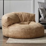 coussin assise velours cuir marron beige gris moderne confortable sans rembourrage zip couture