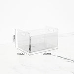 boîtes rangement transparent réutilisables iridescentes moderne minimaliste poignées incluses diverse utilisation